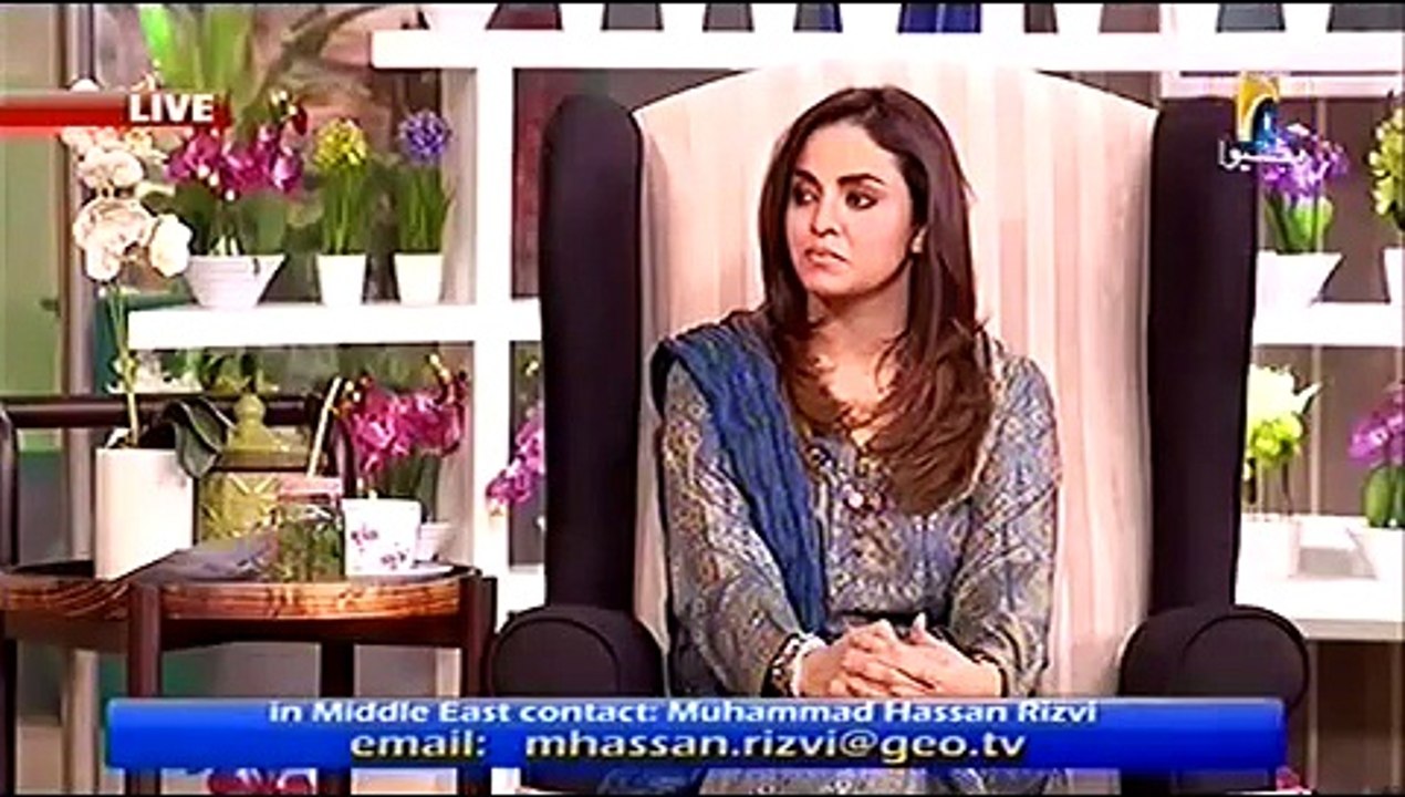 Fatima Kanwar in Nadia Khan Show on Geo TV 12th January 2016 - Part 2