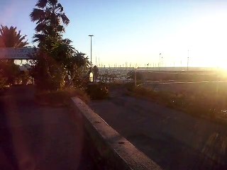 Mareggiata invernale alla Marina degli Aregai.