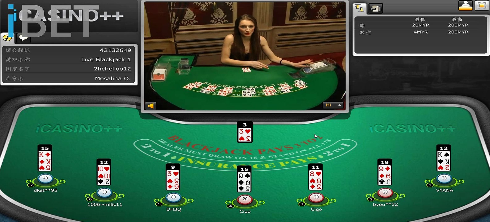 Casino++ M777 9Club SE3 "Blackjack" Online Live Casino Malaysia