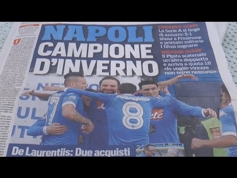 Napoli campione d'inverno, l'entusiasmo dei tifosi (11.01.16)