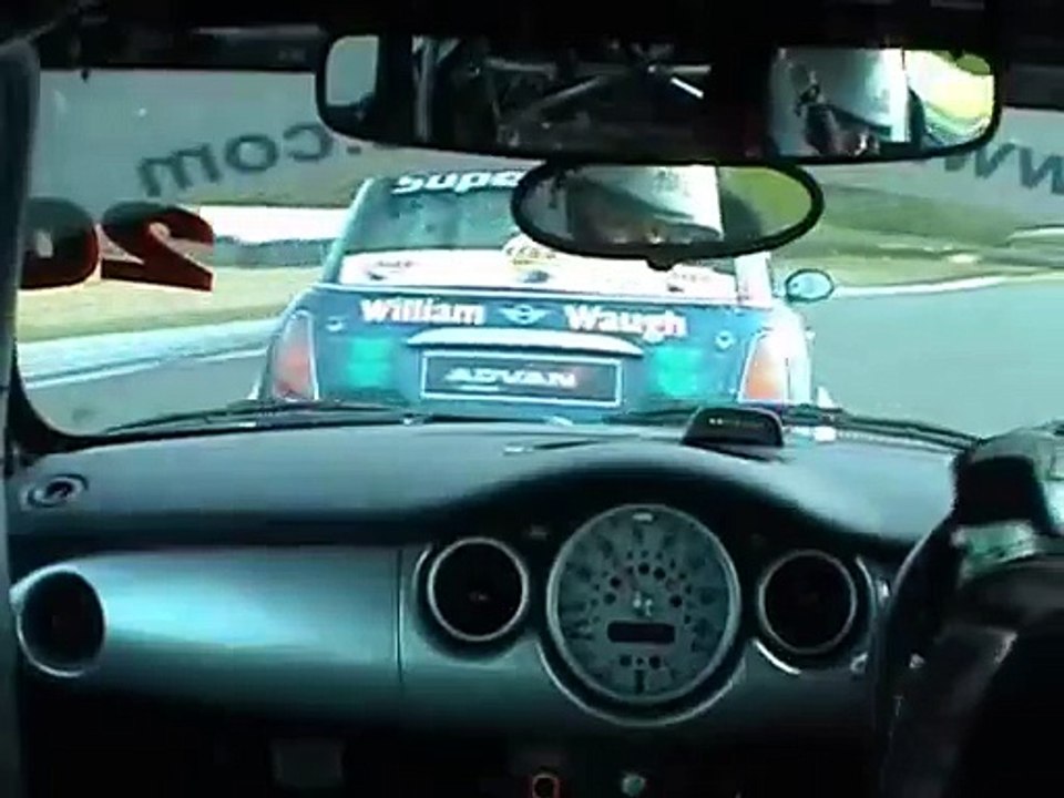 Scottish Mini Cooper Cup 2008 Knockhill Very Close Racing and Overtake