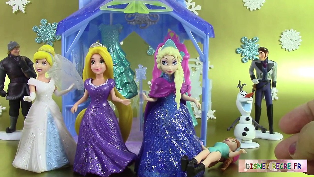 Pâte à modeler Reine des neiges Poupée Magiclip Elsa Château Flip N