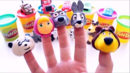 Masha and the Bear Finger Family Song Lollipop Nursery Rhyme