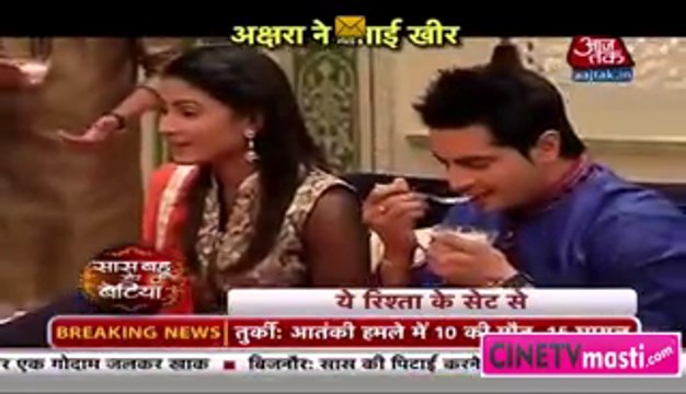 Yeh Rishta Kya Kehlata Hai 12th January 2016 Akshara Ne Banayi Khir Jisme Jasmit Ne Dala Namak