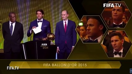 FIFA BALLON D'OR 2015 - Lionel Messi Wins Ballon D'Or 2015 HD Video