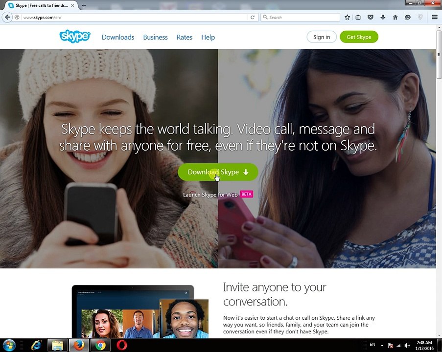 Install skype At Windows In Urdu / Hindi ونڈوز پر سکائیپ انسٹال کرنےکا طریقہ اردو میں
