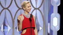 Jennifer Lawrence Called Out For Throwing Shade At Golden Globes Reporter (FULL HD)