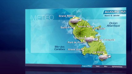 METEO MATIN MARTINIQUE 12 01 16