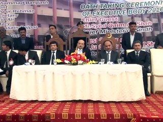 CM Sindh Chief Guest On Oath Taking Ceremony On Malir Bar
