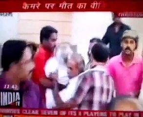 Politician man dies during a press conference