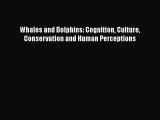 PDF Download Whales and Dolphins: Cognition Culture Conservation and Human Perceptions Download
