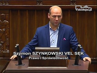 Poseł Szymon Szynkowski vel Sęk - Wystąpienie z dnia 10 grudnia 2015 roku.