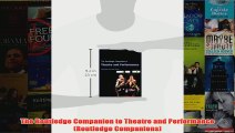 The Routledge Companion to Theatre and Performance Routledge Companions