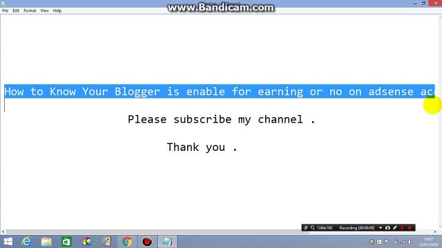 How to Know Your Blogger is enable for earning or no on adsense account