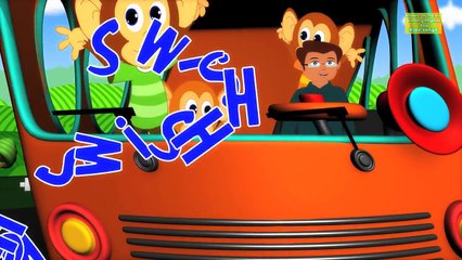 Wheels On The Bus Go Round And Round Song | Nursery Rhymes For Children | Kids Songs Colle