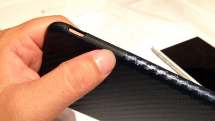Blue TPU rubber carbon fiber case cover for the iPhone 6 Plus review