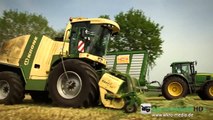 KRONE BiG X 1100 | FENDT   John Deere Traktoren häckseln Grünroggen | Silage | Agrartechni