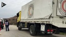 Les premiers convois humanitaires arrivent à Madaya (Syrie)
