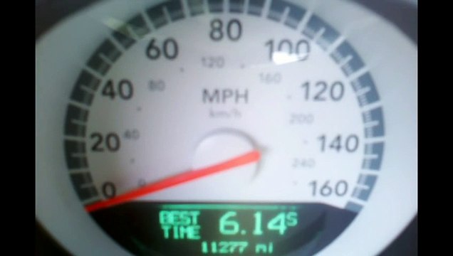 5.7 Liter V8 2009 Dodge Challenger R_T 0-140 and 0-60 top governed speed acceleration run