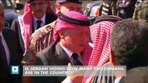 Is Jordan hiding how many Palestinians in the country?