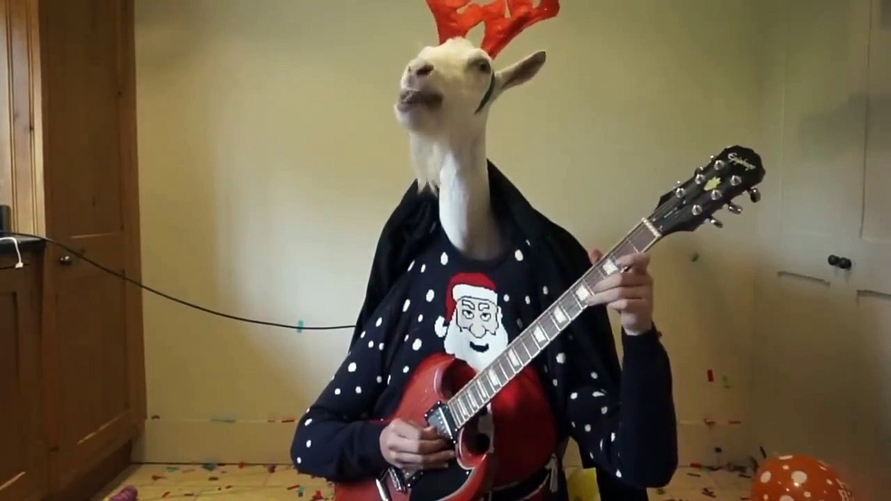 Amazing singing goat man's  creativity