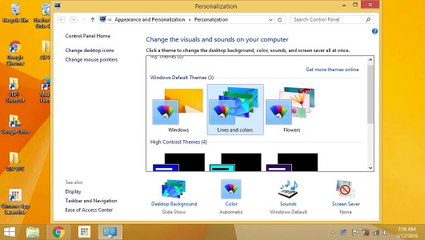 How to change windows 8.1 theme