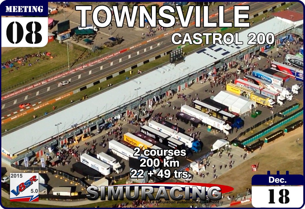 Tour de piste à Townsville en Holden Commodore V8 Supercars Australien sur Rfactor