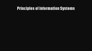 [PDF Download] Principles of Information Systems [Download] Full Ebook