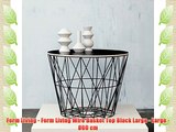 Ferm Living - Ferm Living Wire Basket Top Black Large - Large - ?60 cm