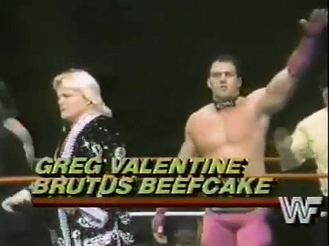 Greg Valentine & Brutus Beefcake vs Lanny Poffo & Jim Powers Championship Wrestling Dec 21st, 1985