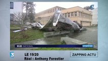 Gironde : une grosse plaque métallique tombe du toit d'un lycée pendant une tempête
