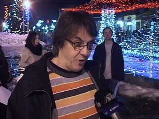 Protest novinara u Boru, 12. januar 2016. (RTV Bor)