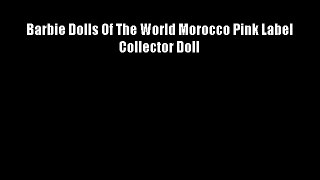 Barbie Dolls Of The World Morocco Pink Label Collector Doll