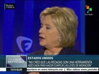 EE.UU.: Hillary Clinton cuestiona las redadas contra migrantes