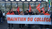 Manifestation pour le maintien du collège Montaigne