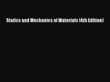 [PDF Download] Statics and Mechanics of Materials (4th Edition) [Read] Full Ebook