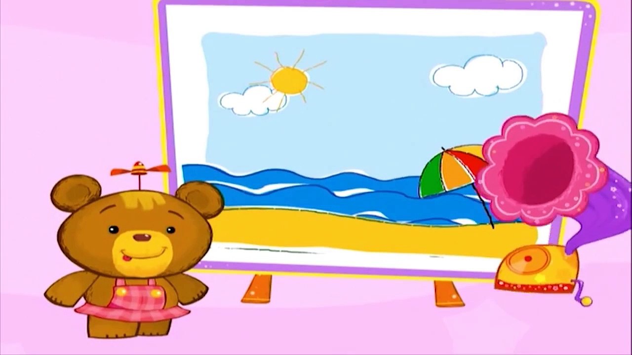 Музыкальные мультики: Медвежонок Бенни! Музыка для малышей Звуки в городе. Bonnie Bear