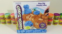 Kinetisk Sand Dino Grave Fossiler Sprø-tivities Playset | Gjøre Dinosaur Former med Kinetisk Sand!