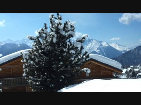Un feu de cheminée dans un chalet sous la neige ambiance cheminée : Des vacances au coin du feu ?
