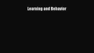 [PDF Download] Learning and Behavior [PDF] Full Ebook