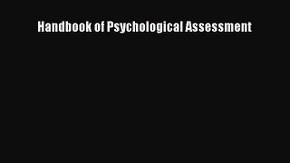 Handbook of Psychological Assessment [Read] Full Ebook