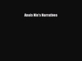 [PDF Download] Anais Nin's Narratives [Read] Online