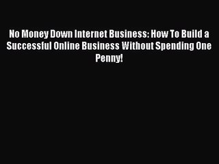 [PDF Download] No Money Down Internet Business: How To Build a Successful Online Business Without