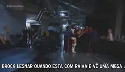 B. Lesnar vs K. Owens reações