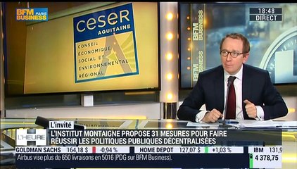 Décentralisation: "Dans ce rapport, on s'est intéressé à la question de maîtrise des finances publiques", Laurent Bigorgne - 12/01
