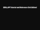 [PDF Download] JDBC¿ API Tutorial and Reference (3rd Edition) [Read] Online
