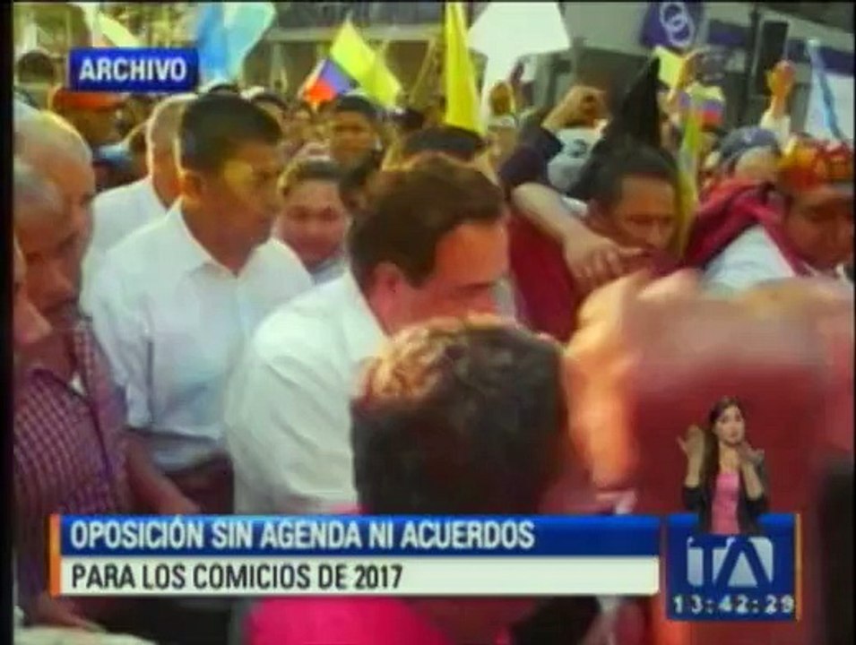 Oposición continúa sin agenda y acuerdos políticos