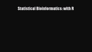 [PDF Download] Statistical Bioinformatics: with R [PDF] Full Ebook