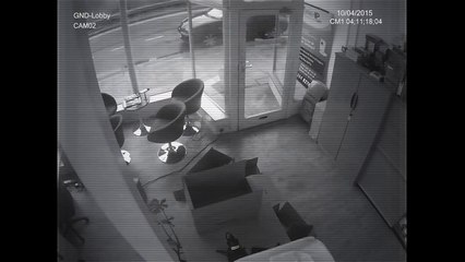 Scary Videos   Ghost Caught on CCTV Camera Outside shop   Ghost Videos 2015