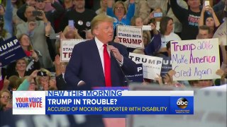 Donald Trump Accused of Mocking Reporter with Disability
